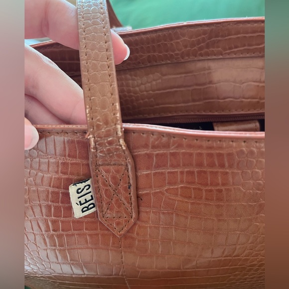 BEIS Work tote in cognac - Picture 6 of 8